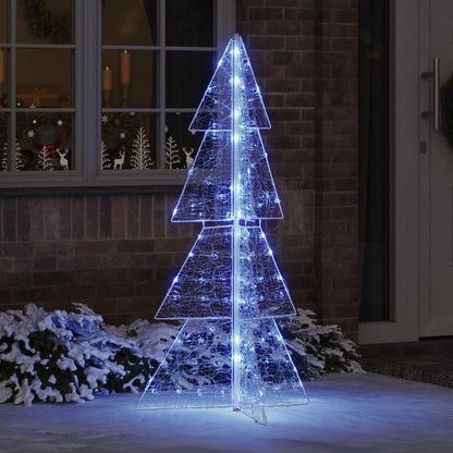 vidaXL Christmas Tree 160 LEDs Blue 150 cm Acrylic 1