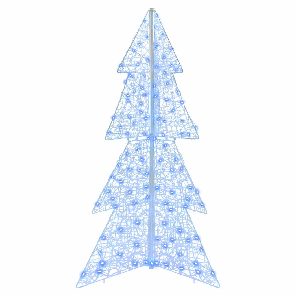 vidaXL Christmas Tree 160 LEDs Blue 150 cm Acrylic 4