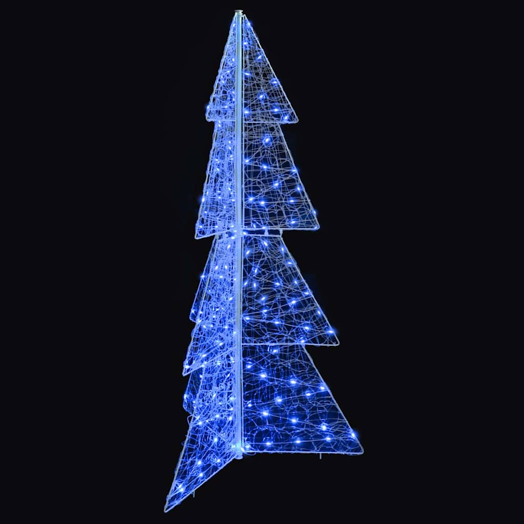 vidaXL Christmas Tree 160 LEDs Blue 150 cm Acrylic 5