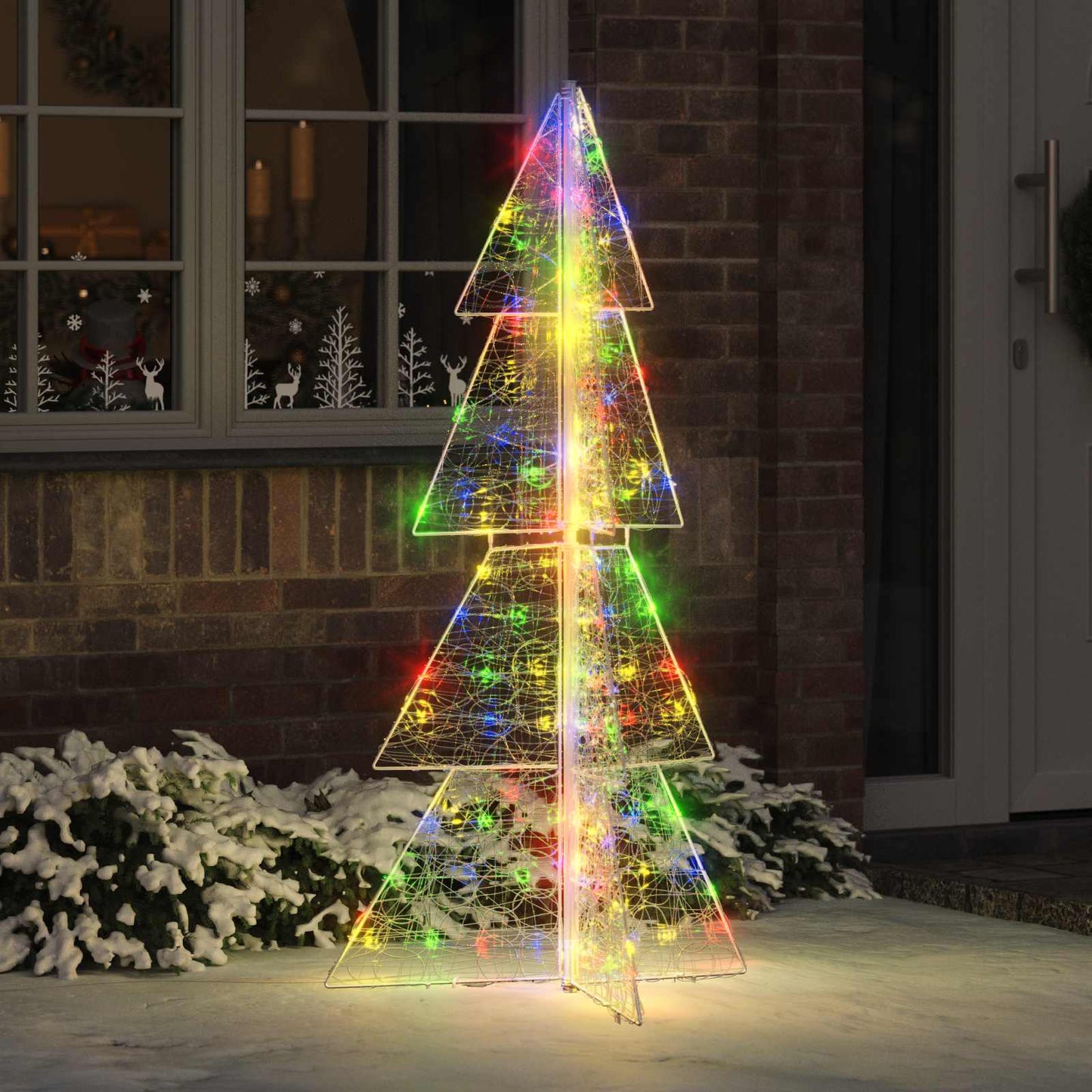 vidaXL Christmas Tree 160 LEDs Multicolour 150 cm Acrylic 1