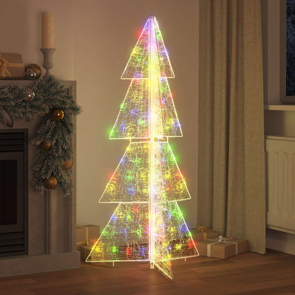 vidaXL Christmas Tree 160 LEDs Multicolour 150 cm Acrylic 3
