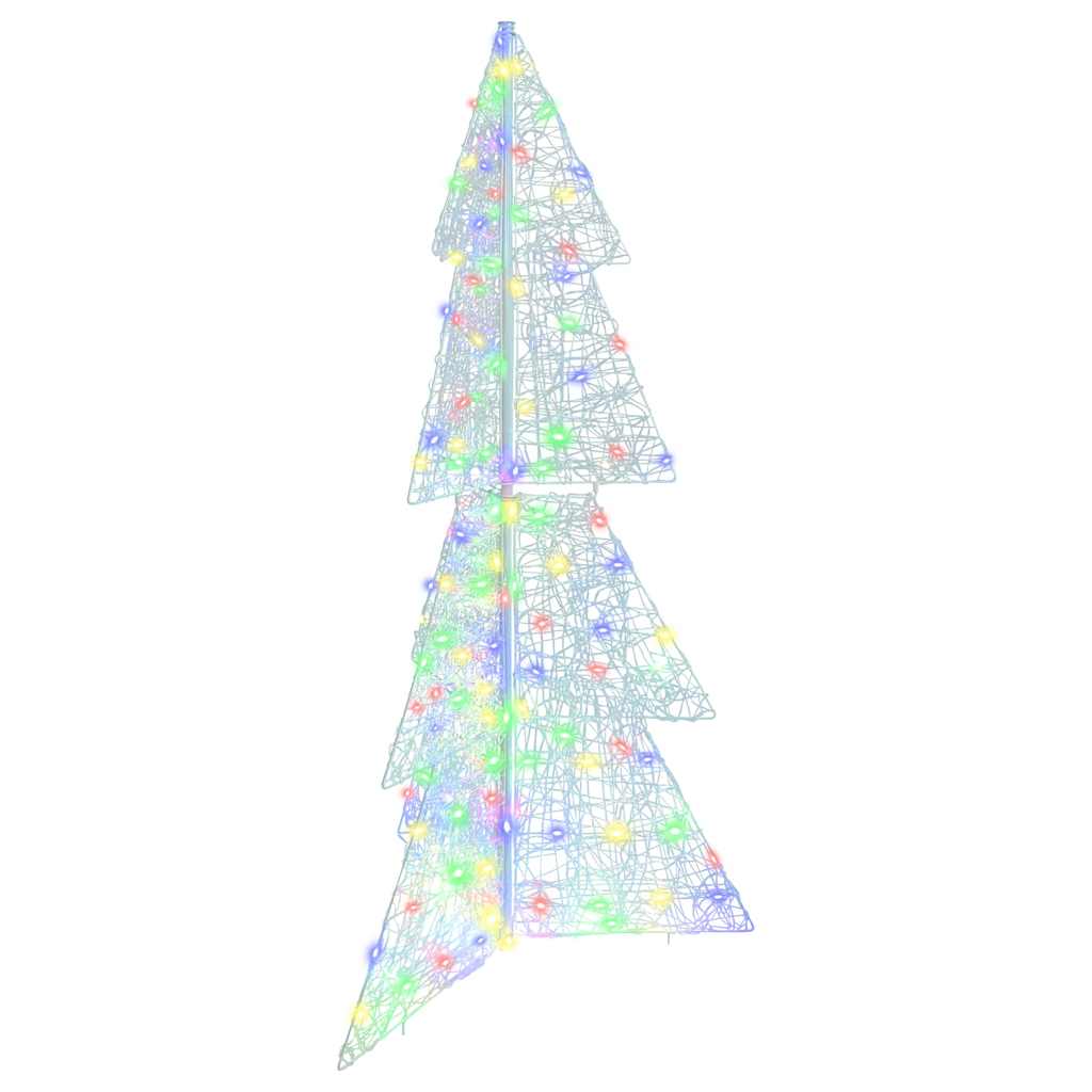 vidaXL Christmas Tree 160 LEDs Multicolour 150 cm Acrylic 2