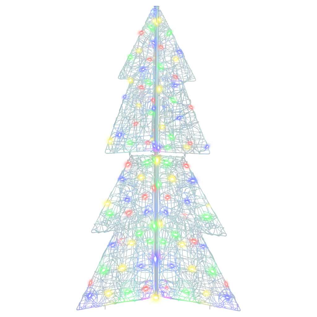 vidaXL Christmas Tree 160 LEDs Multicolour 150 cm Acrylic 4