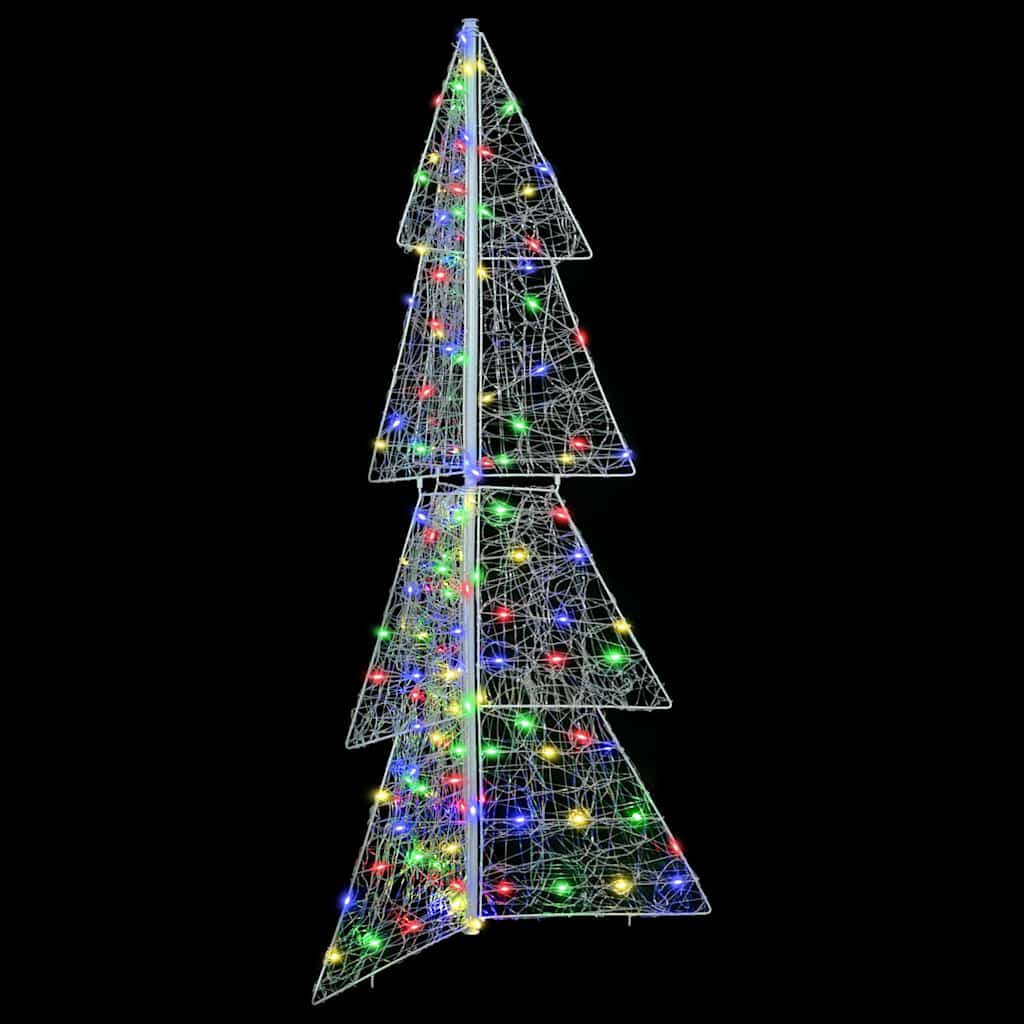vidaXL Christmas Tree 160 LEDs Multicolour 150 cm Acrylic 5