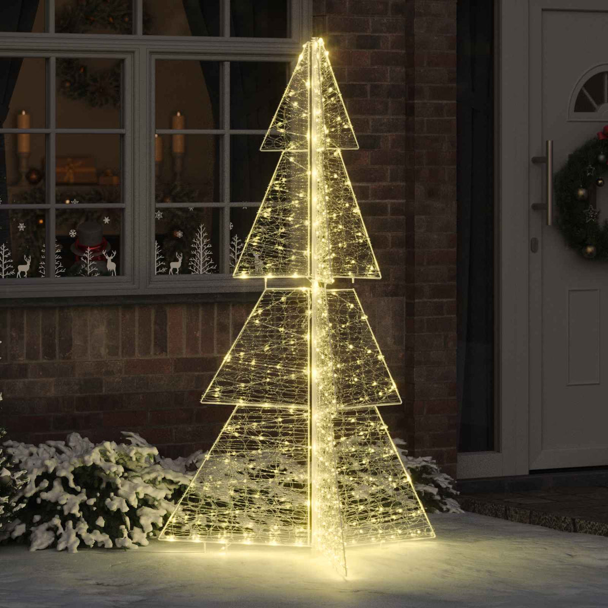 vidaXL Christmas Tree Acrylic 100 LEDs