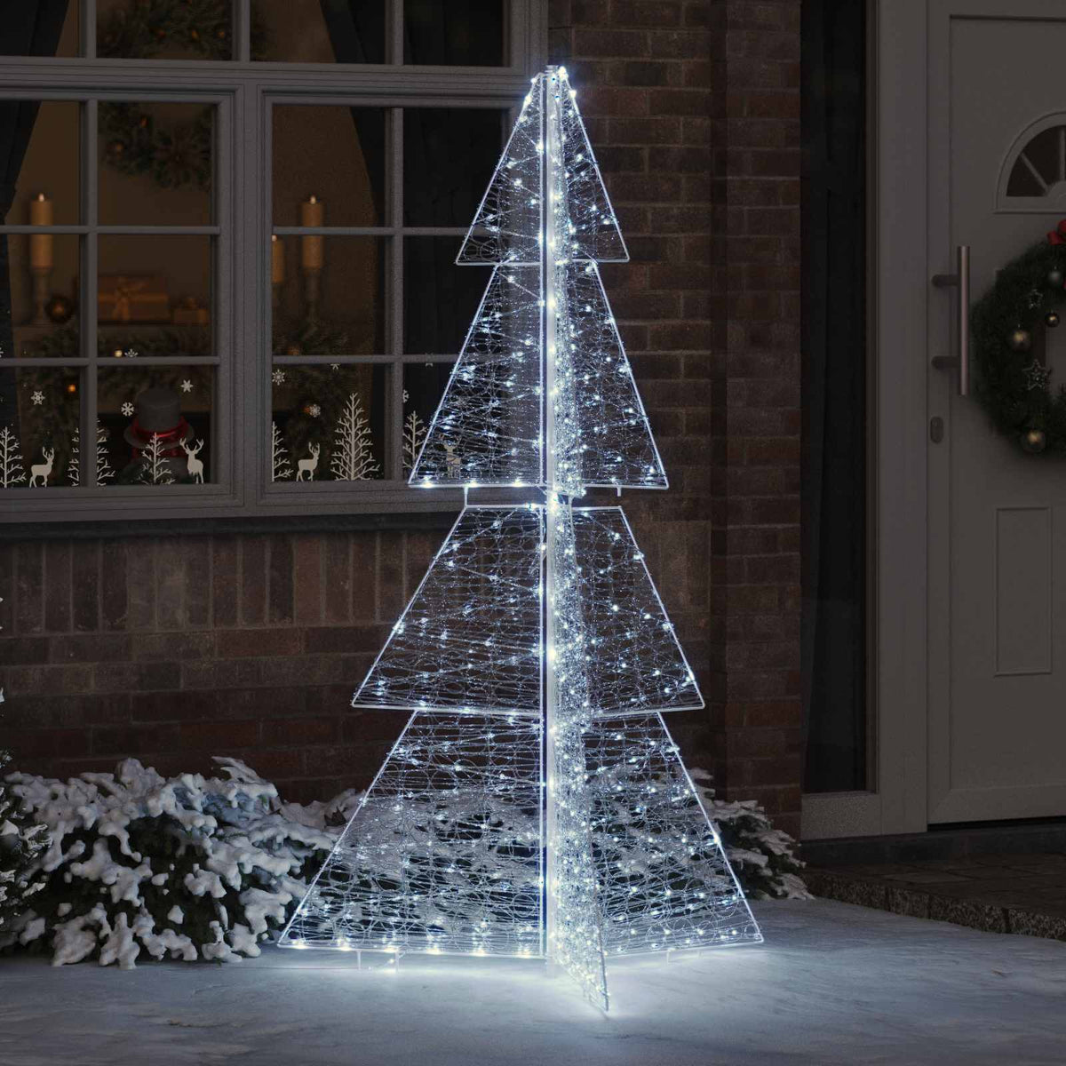 vidaXL Christmas Tree Acrylic 100 LEDs