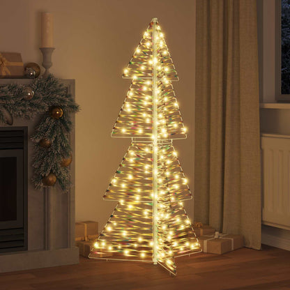 vidaXL Christmas Tree 160 LEDs Warm White 150 cm PET 3