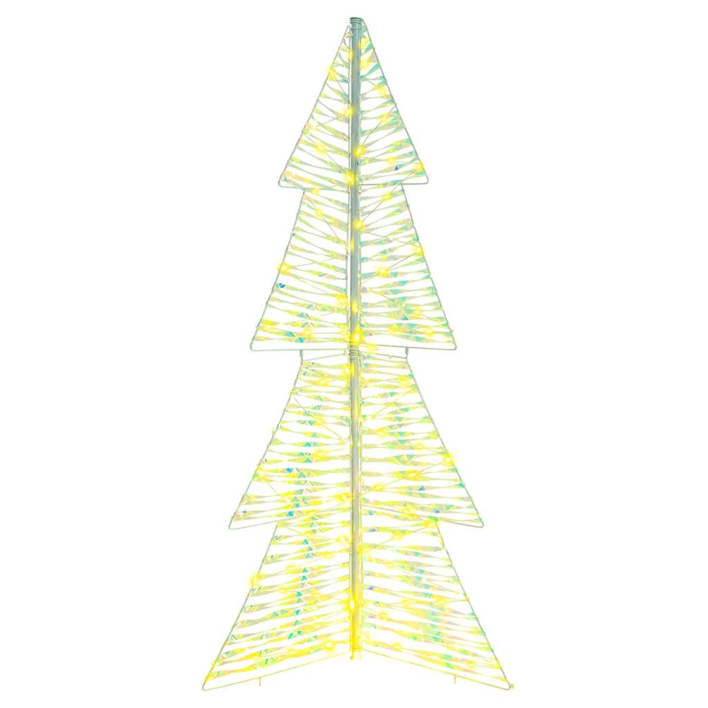 vidaXL Christmas Tree 160 LEDs Warm White 150 cm PET 4