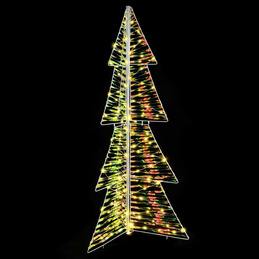vidaXL Christmas Tree 160 LEDs Warm White 150 cm PET 5