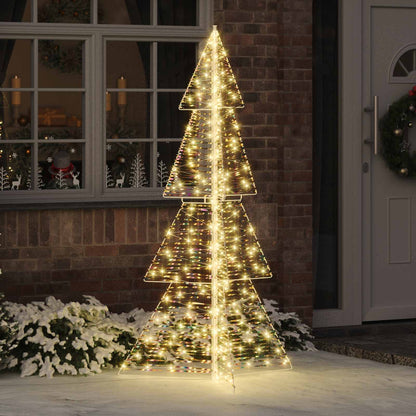 vidaXL Christmas Tree Warm White PET 100 LEDs