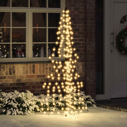vidaXL Christmas Tree Warm White PET 100 LEDs