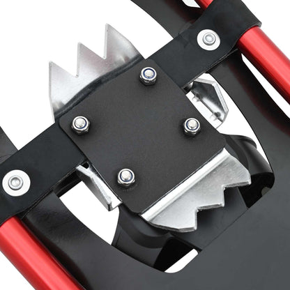 vidaXL 3 in 1 Snowshoes Red and Black 53.5 x 21 cm Aluminum and HDPE 5