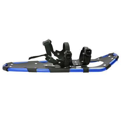 vidaXL 3 in 1 Snowshoes Blue and Black 63.5 x 21 cm Aluminum and HDPE 4