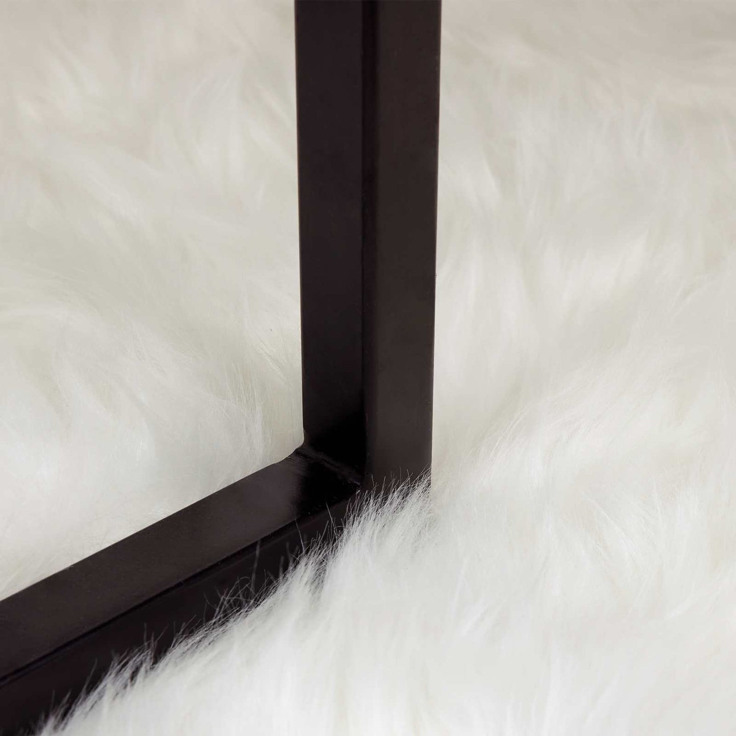 vidaXL Faux Sheepskin Rug TAFALLA White 140 x 200 cm Polyester 5