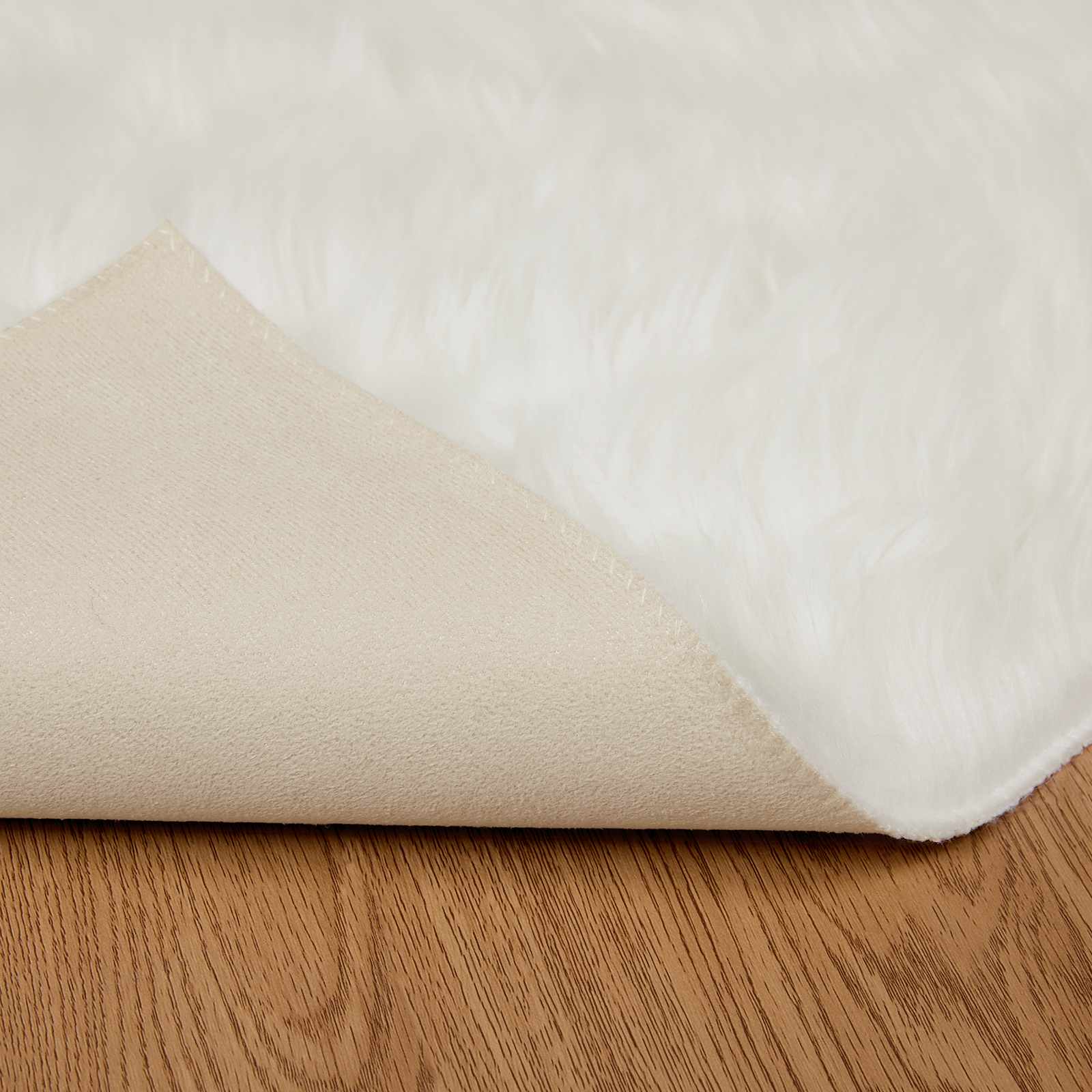 vidaXL Faux Sheepskin Rug TAFALLA White 160 x 230 cm Polyester 6