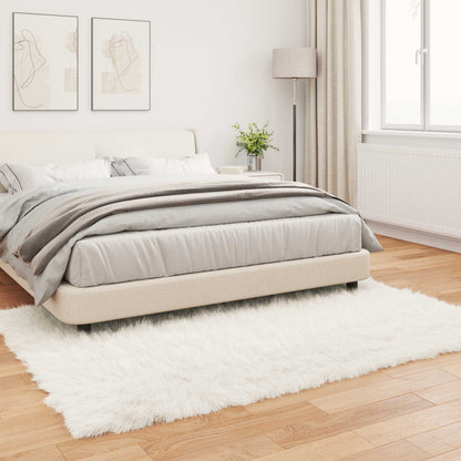 vidaXL Faux Sheepskin Rug TAFALLA White 160 x 230 cm Polyester 4