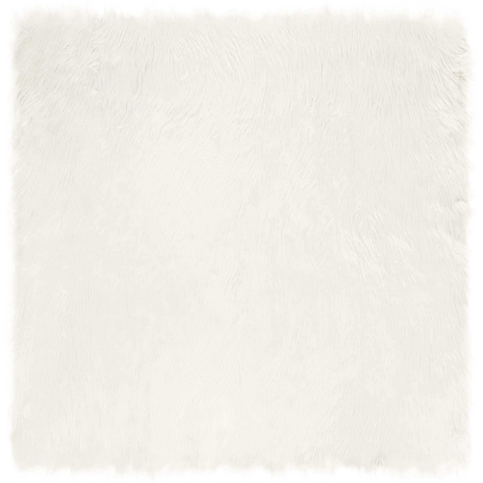 vidaXL Faux Sheepskin Rug TAFALLA White 160 x 160 cm Polyester 2
