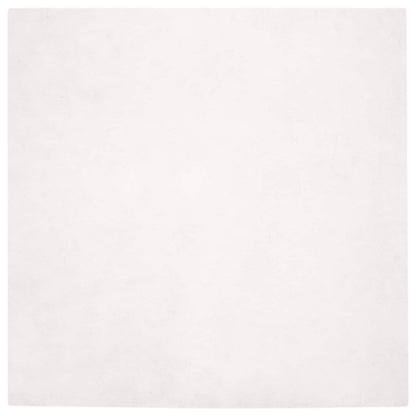 vidaXL Anti-Slip Faux Rabbit Fur Rug OLITE White 160 x 160 cm 2
