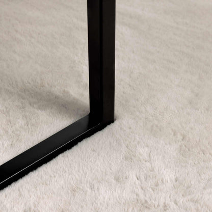 vidaXL Anti-Slip Faux Rabbit Fur Rug OLITE Beige Ø 200 cm Polyester 6