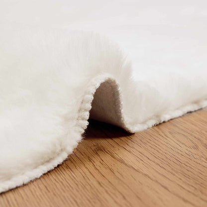 vidaXL Anti-Slip Faux Rabbit Fur Rug OLITE Cream 160 x 230 cm 5