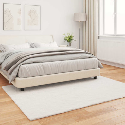 vidaXL Anti-Slip Faux Rabbit Fur Rug OLITE Cream 160 x 230 cm 4