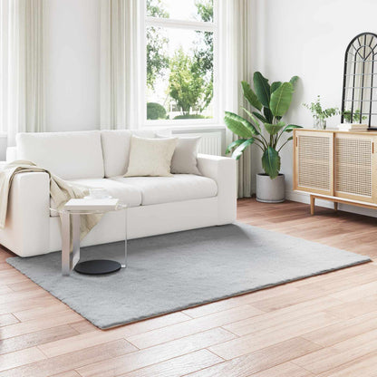 vidaXL Anti-Slip Faux Rabbit Fur Rug OLITE Grey 160 x 230 cm Polyester 1