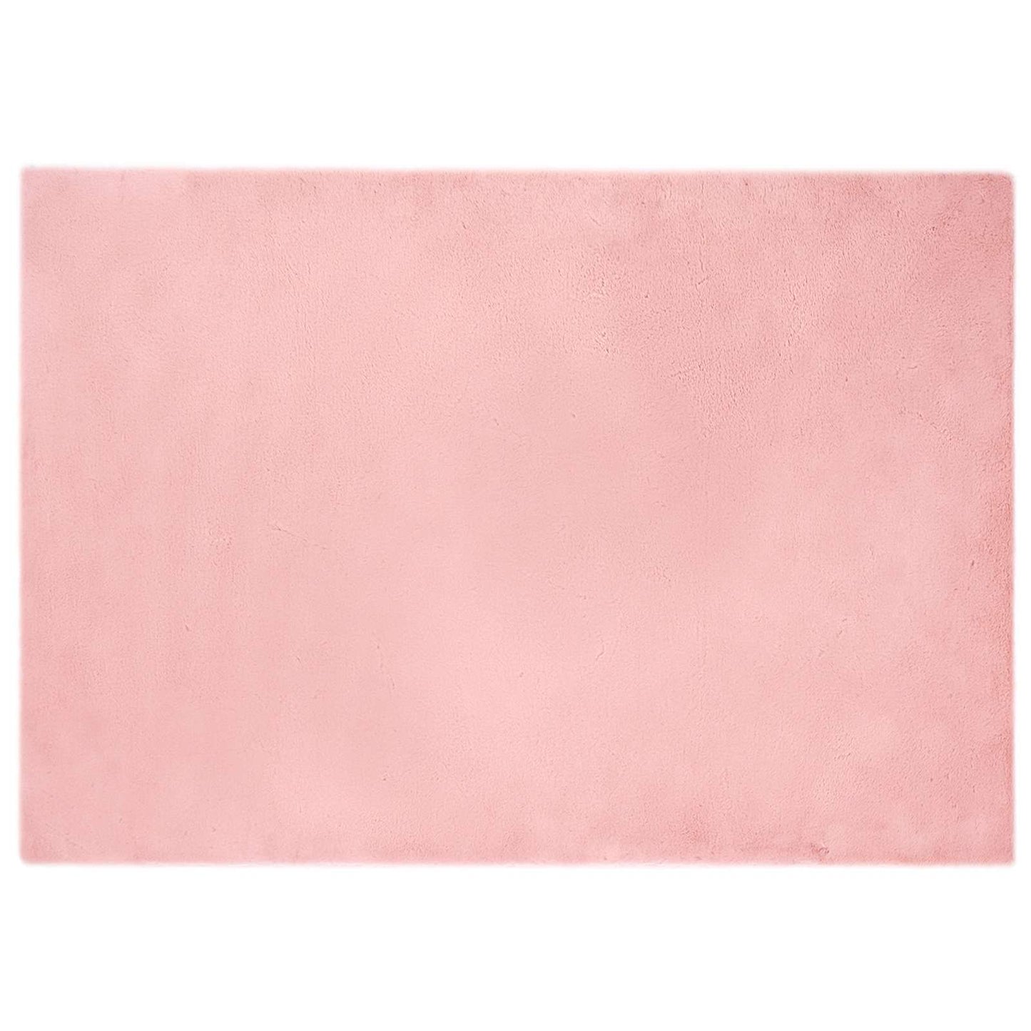vidaXL Anti-Slip Faux Rabbit Fur Rug OLITE Pink 160 x 230 cm Polyester 2
