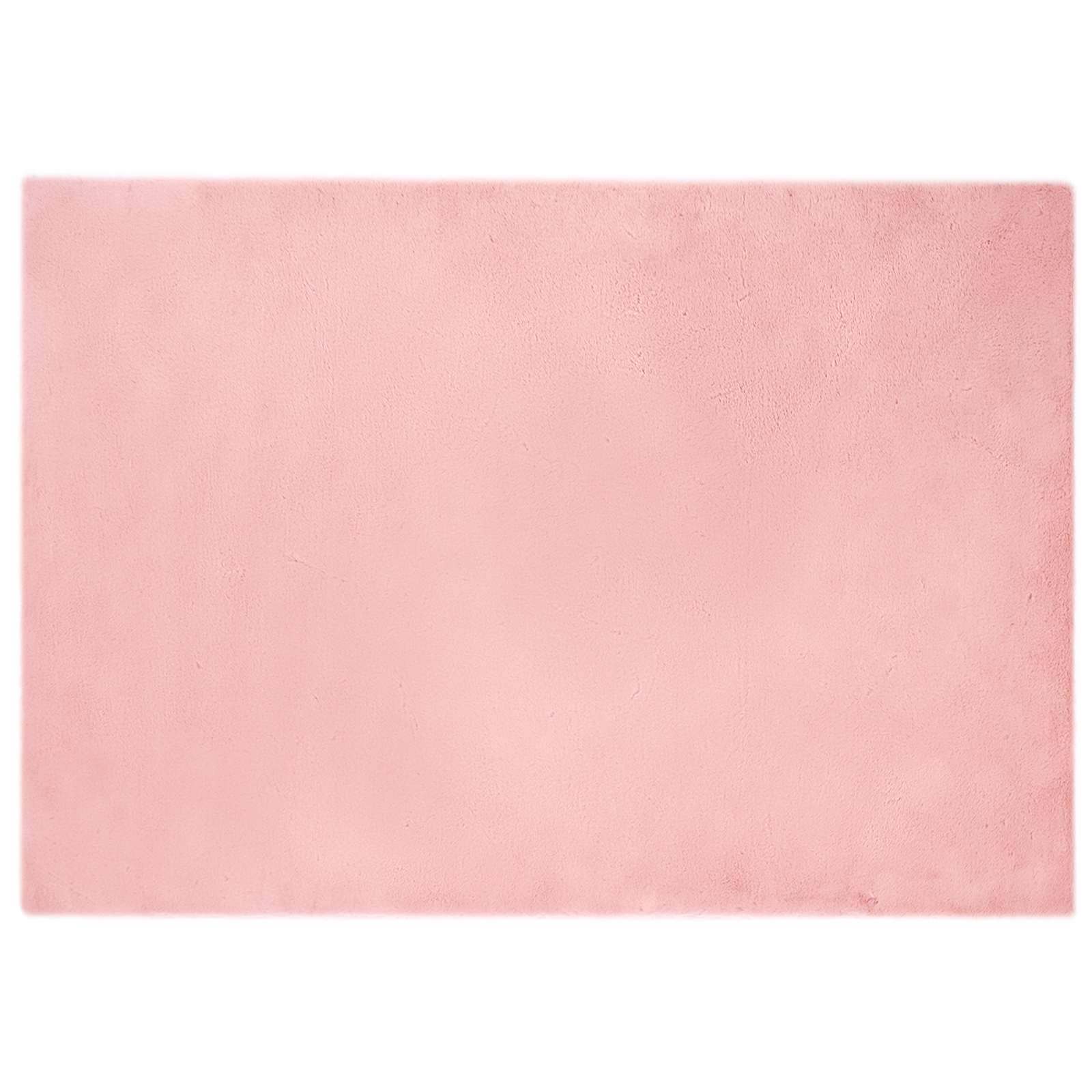 vidaXL Anti-Slip Faux Rabbit Fur Rug OLITE Pink 160 x 230 cm Polyester 2