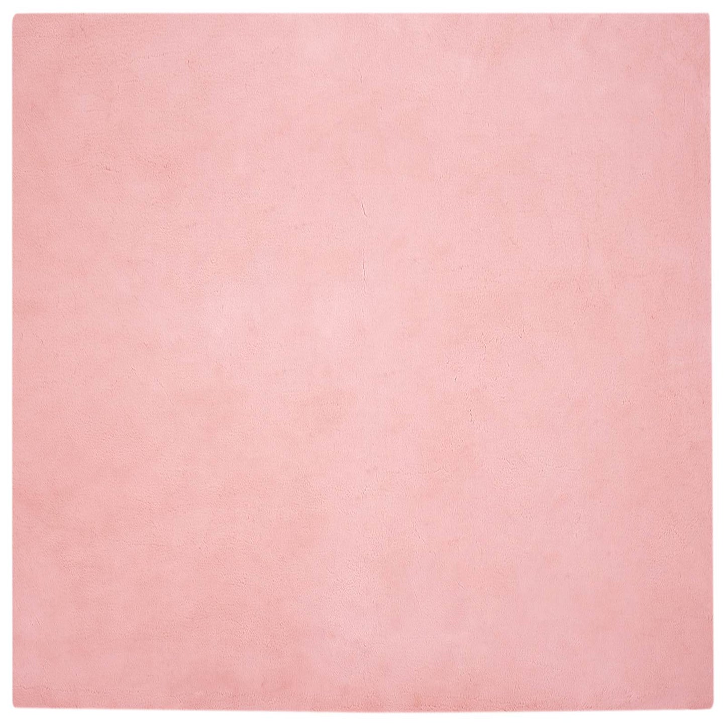 vidaXL Anti-Slip Faux Rabbit Fur Rug OLITE Pink 200 x 200 cm Polyester 2