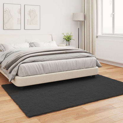 vidaXL Anti-Slip Faux Rabbit Fur Rug OLITE Black 160 x 230 cm 4