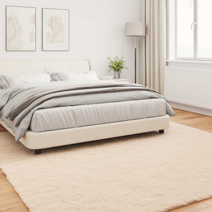 vidaXL Anti-Slip Faux Rabbit Fur Rug OLITE Taupe 200 x 200 cm 4