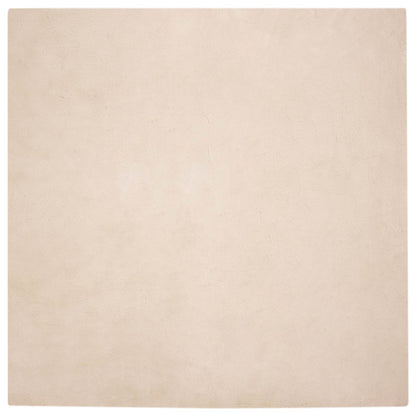 vidaXL Anti-Slip Faux Rabbit Fur Rug OLITE Taupe 200 x 200 cm 2