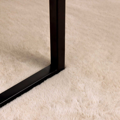vidaXL Anti-Slip Faux Rabbit Fur Rug OLITE Taupe Ø 200 cm Polyester 6