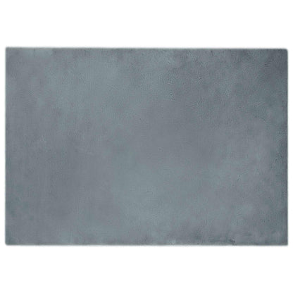vidaXL Anti-Slip Faux Rabbit Fur Rug OLITE Anthracite 160 x 230 cm 2