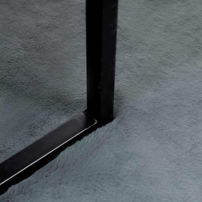 vidaXL Anti-Slip Faux Rabbit Fur Rug OLITE Anthracite 200 x 200 cm 6