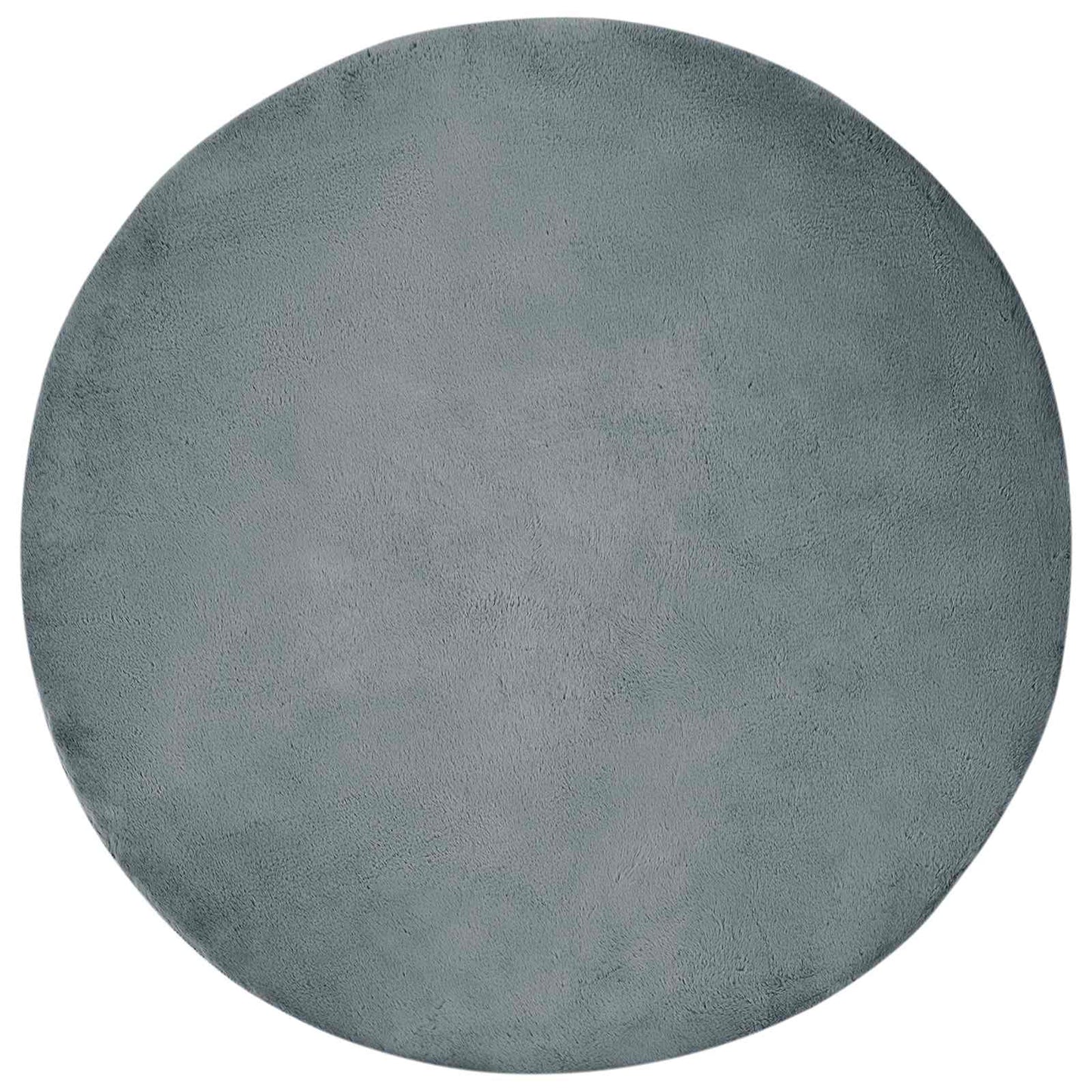 vidaXL Anti-Slip Faux Rabbit Fur Rug OLITE Anthracite Ø 200 cm 2