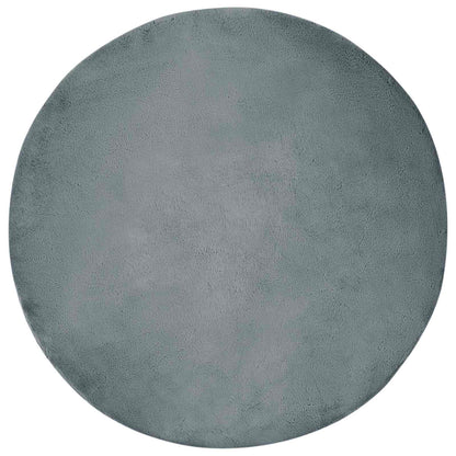 vidaXL Anti-Slip Faux Rabbit Fur Rug OLITE Anthracite Ø 200 cm 2