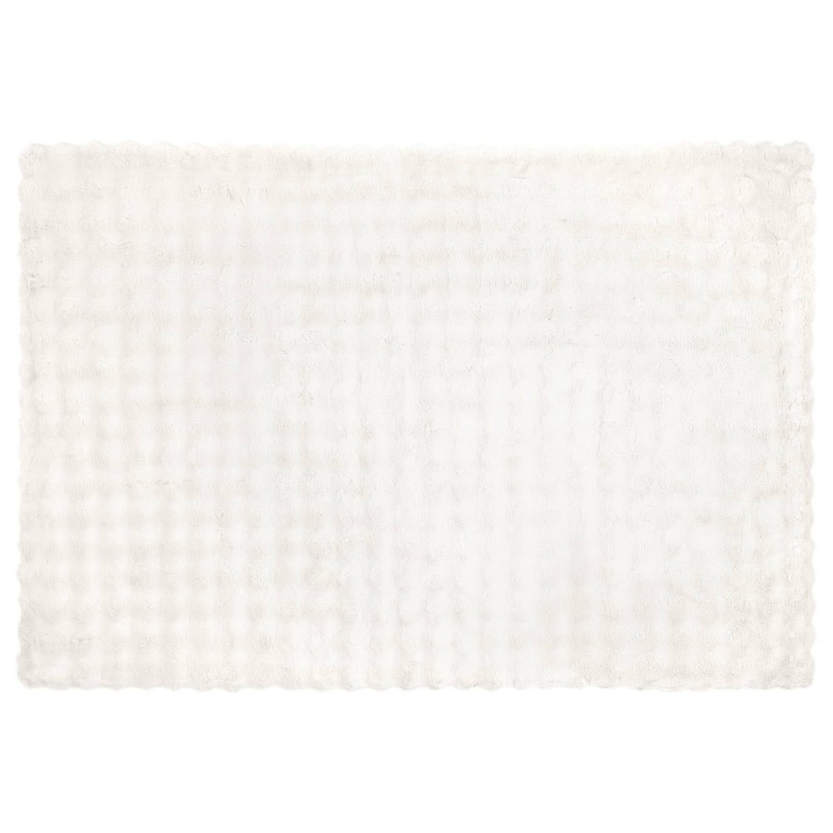 vidaXL Anti-Slip Faux Rabbit Fur Blanket Olite White 150 x 220 cm 5