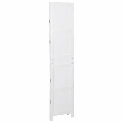 vidaXL Romdivider Panel Folding White 106 x 165 cm MDF 4