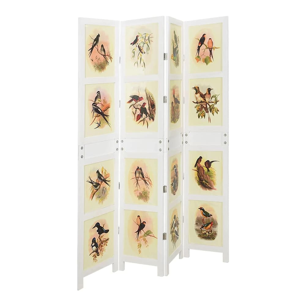 Romdivider Panel Folding White MDF 141.5 x 165 cm