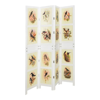 Romdivider Panel Folding White MDF 141.5 x 165 cm
