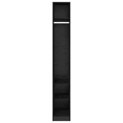 vidaXL Wardrobe Black Oak 50 x 30 x 200 cm Engineered Wood 5