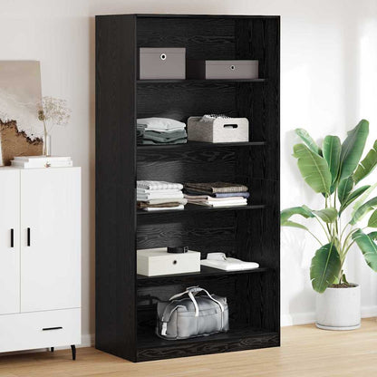 vidaXL Wardrobe Black Oak 100 x 50x 200 cm Engineered Wood 1