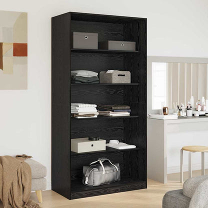 vidaXL Wardrobe Black Oak 100 x 50x 200 cm Engineered Wood 4