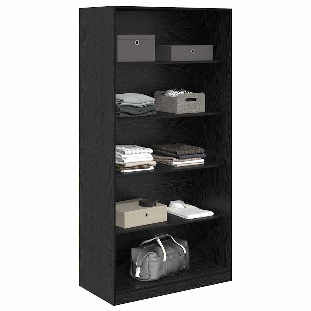 vidaXL Wardrobe Black Oak 100 x 50x 200 cm Engineered Wood 3