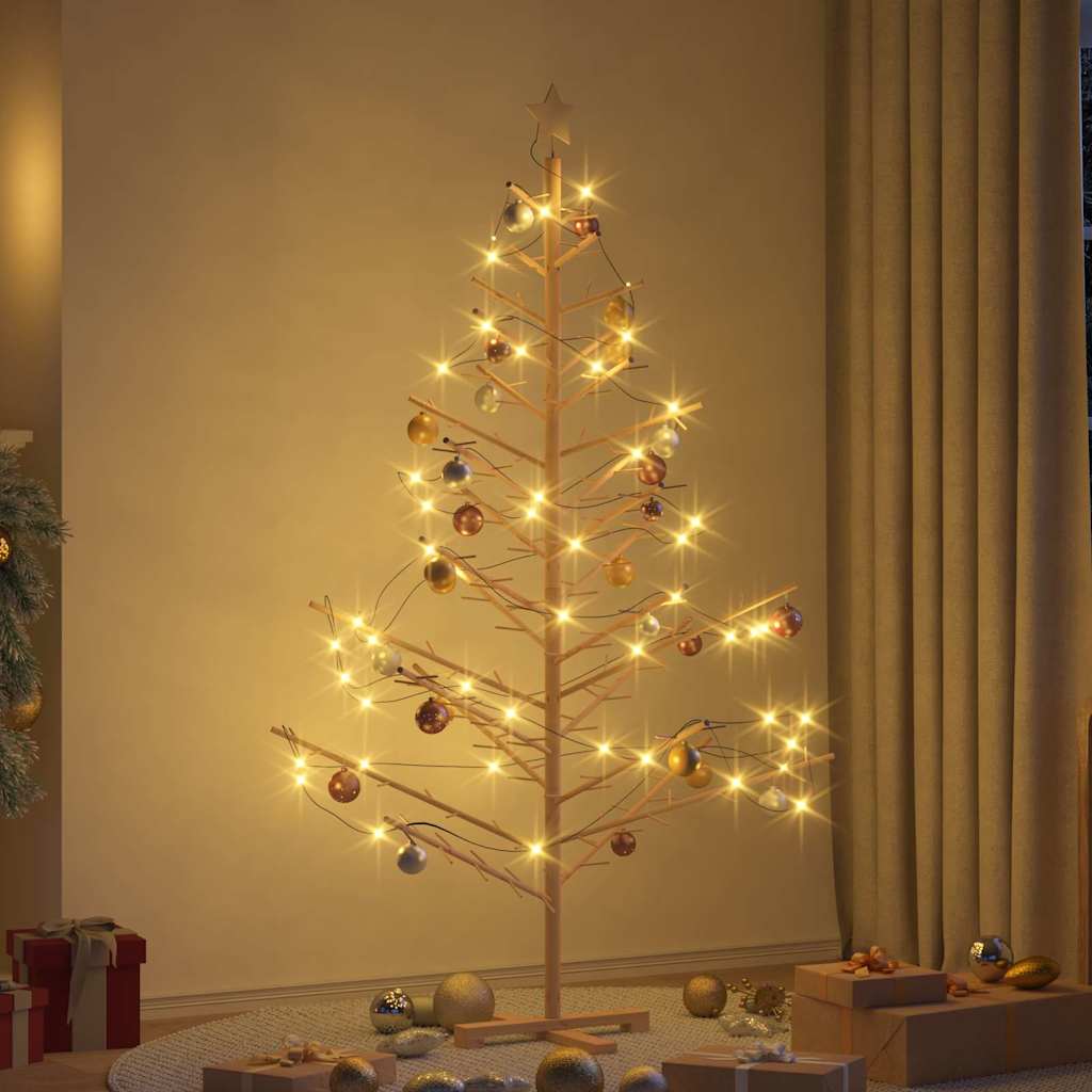 Wooden Christmas Tree KOTKA Bamboo and Solid Pine Wood Natural (unfinished) 180 cm