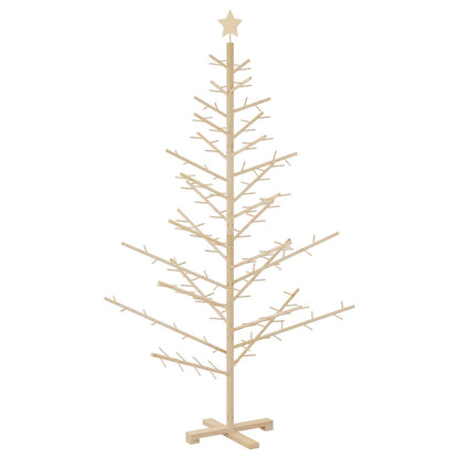Wooden Christmas Tree KOTKA Bamboo and Solid Pine Wood Natural (unfinished) 180 cm