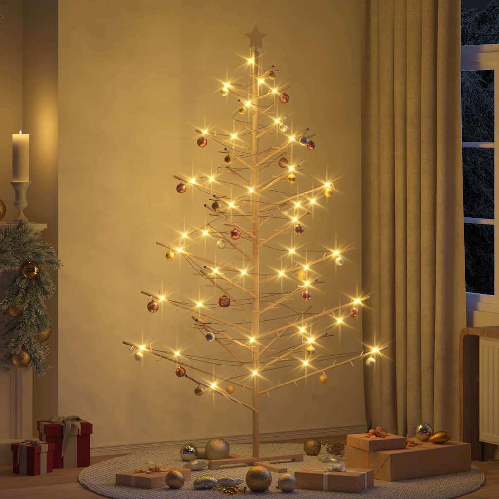 Wooden Christmas Tree KOTKA Bamboo and Solid Pine Wood Natural (unfinished) 210 cm