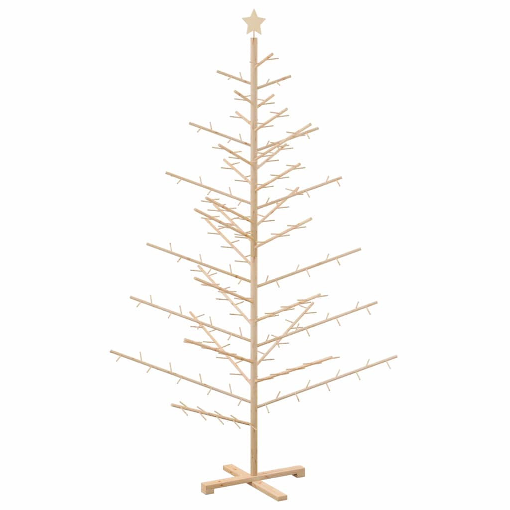 Wooden Christmas Tree KOTKA Bamboo and Solid Pine Wood Natural (unfinished) 210 cm