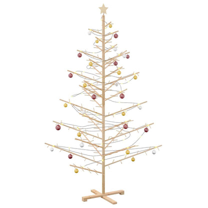 Wooden Christmas Tree KOTKA Bamboo and Solid Pine Wood Natural (unfinished) 210 cm